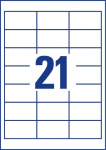 &bdquo;Avery Zweckform Quick Peel&ldquo; etiketės, 64x36 (6170)