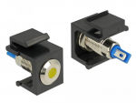 Delock Keystone LED gelb 6 V flach, juodas