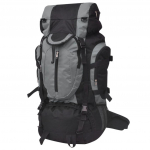 Turistinė kuprinė, XXL, 75 l, juoda/pilka