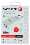 Swissten įkroviklis 2x USB-A 2.1 A (22055000)