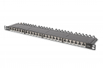 DIGITUS Patchpanel 0,5HE 24-Port Cat6a geschirmt juodas