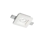 Ideal Lux Recessed lamp 1 light SAMBA SQUARE, GU10, baltas