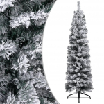 Plona dirbtinė Kalėdų eglutė su sniegu, žalia, 120cm, PVC