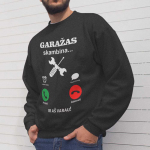 Džemperis "Garažas skambina" (be kapi&scaron;ono)