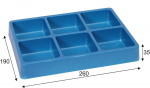 Darbo stalo servisui dalis Cyclus Tools Tray with 6 compartments (720672)