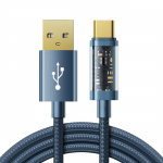 Laidas prie USB-A / Superpass / Type-C / 3A / 1.2 m Joyroom S-UC027A12 (mėlynas)