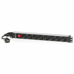 Ilgintuvas, 19 "8, Tomas Schuko, su įjungimo / i&scaron;jungimo jungikliu Salicru SPS 8F PDU SCH/SCH 1,5 m IP20