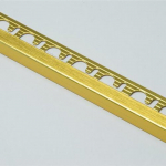 Profilis, aliuminis anoduotas, auksinis, &scaron;veistas, h 12.5 mm, L 2,7 m