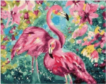 Twoje Hobby Tapyba pagal skaičius. Flamingai, 40x50cm