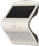 Sieninis &scaron;viestuvas Orno SILOE LED 1,5W, saulės lempa su judesio jutikliu 120st, 190lm, IP65, 4000K, 1200mAh, dvigubas &scaron;viesos &scaron;altinis, balta