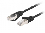 Lanberg 10-Pack Patchcord kat.6 FTP 0.25m juoda Fluke Passed