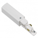 Solar Plus GLOBAL Trac Pulse 4 &scaron;erdžių bėgelio užbaigimas su užmaitinimo galimybe XTSC612-3, kairinis, baltas, DALI