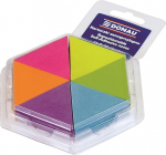 Donau Lipnus blokas, notbook- trikampis, 43x50mm, 6x150 kortos, neon (590149840239)