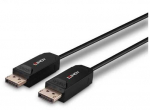 DisplayPort Kabelis - LINDY &Scaron;viesolaidinis Hbridinis DisplayPort 2.0 UHBR10 Kabelis, M/M, 50 m, Juodas