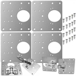 Hinge repair plate 4 pcs Malatec 23032