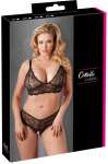 Cottelli Curves Bra and String juodas XL