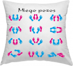 Pagalvės užvalkalas "Miego pozos"