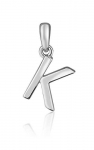 JVD Minimalist sidabrinis letter "K" pendant SVLP0948XH2000K