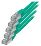 S-Conn S/CONN RJ45-RJ45, m-m, 0,5 m, 0,5 m, Cat6, S/FTP (S-STP), RJ-45, RJ-45, žalias