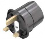 Vivanco TA D/GB, G tipas (JK), F tipas, 250 V, 50 Hz, 13 A, juodas