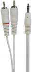 Connectech Beslagmbler &bdquo;Connectech&ldquo; 3,5 mm mini lizdo ir garso kabelis. 3 m. Baltas.