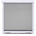 Bigbuy Home &bdquo;Stor Insect Fenetre&ldquo; tinklelis nuo uodų, ilgis 125 x auk&scaron;tis 145 cm, i&scaron; baltai lakuoto aliuminio. Skėtukas pločio ir auk&scaron;čio.
