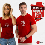 Raudonų mar&scaron;kinėlių komplektas Stilistika