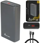 Extralink EPB-126 20000mAh sidabrinė | Ne&scaron;iojamoji baterija | Ne&scaron;iojamoji baterija, 45 W PD, USB-C