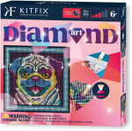 KITFIX DIY Deimančiukų menas &bdquo;Mopsas&ldquo;