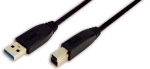 Kabelis USB LogiLink USB-A - USB-B 2 m Juodas (CU0024)