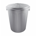 Keeeper Sidabrinės spalvos atliekų konteineris Kilimėliai 50L Maxi &Oslash;50x55cm