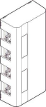 LAURITZ KNUDSEN Montavimo dėžutė &bdquo;Softline&ldquo; 2&frac12; modulis, skirta 4 &bdquo;Actassi&reg;&ldquo; jungtims, spalva: &scaron;viesiai pilka