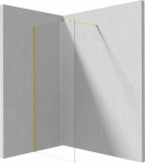 Walk-in du&scaron;o sienelė Deante Prizma, Gold, 80x195 cm