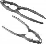 Rie&scaron;utų ir jūros gėrybių žnyplės 160 x 35 mm juodos - Hendi 403747
