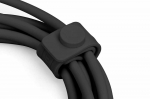 Digitus DIGIT USB silikoninis įkrovimo laidas, USB-A - Lightning 2m, USB 2.0, 12W, juodas