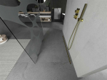 Walk-in du&scaron;o sienelė Mexen Kioto, Gold/Baltas pattern, 110 x 200 cm