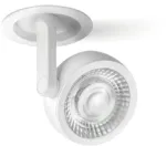 8,5W įleidžiamas &scaron;viestuvas SIX S RECESSED, baltas, 3000K, 34&deg;, su maitinimo &scaron;altiniu