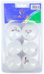 Stalo teniso kamuoliukai SPARTAN TT-BALL Ping Pong Baltas 6 vnt
