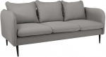 Customform Sofa, POSH Juodas 3 vietų, 89x205 cm, Pilka
