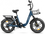 Elektrinis dviratis Samebike C05 Pro, 20", 500W, 13Ah, mėlynas