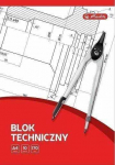 Techninis blokas A4/10K baltas (20vnt) HERLITZ