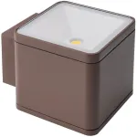 Sieninis &scaron;viestuvas 2 x 6W LED sieninis lauko &scaron;viestuvas BETA, tamsiai rudas, 4000K, IP54, 9068