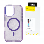 Wozinsky Glitter with Mag Safe for Samsung Galaxy S25 Ultra - dėklas telefonui violetinės spalvos with Glitter