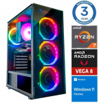 Stacionarus kompiuteris INTOP Ryzen 7 5700G 32GB 250SSD M.2 NVME Radeon RX Vega 8 WIN11 (RW49346WH)
