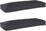 Pallet pagalvių rinkinys 2 pcs Juoda 100 x 40 x 8 cm