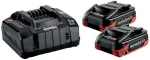 METABO akumuliatorius 18V 4,0Ah LIHD XTREME 2vnt.. + Įkroviklis ASC 290
