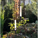 Sieninis &scaron;viestuvas Lightson &bdquo;Frost Light&ldquo; stulpas, 126 + 91 cm, 2 vnt., pilkas