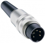 Usorteret Jungties korpusas 5 kontaktų ki&scaron;tukui, tiesus, su lituojamais gnybtais, maks. 0,75 mm&sup2; laidininkų, kabelio skersmuo 4&ndash;6 mm, IEC 60130-9, IP40. Pakuotės dydis: 100 vnt.