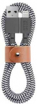 USB kabelis Native Union USB-A - Lightning 1,2 m juodas (BELT-KV-L-ZEB-2)