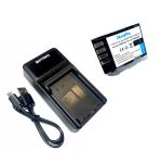 Panasonic akumuliatorius DMW-BLF19 1860 mAh + greitasis LED pakrovėjas